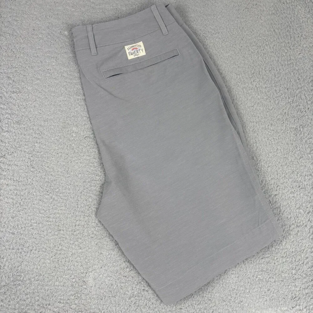 NEW Faherty Shorts Men's Gray All Day 9